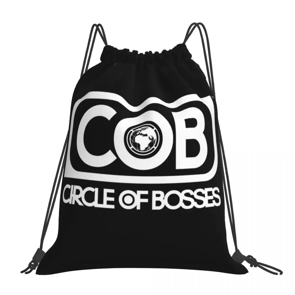 Circle Of Bosses Backpacks Casual Portable Drawstring Bags Drawstring Bundle Pocket Storage Bag BookBag For Travel School