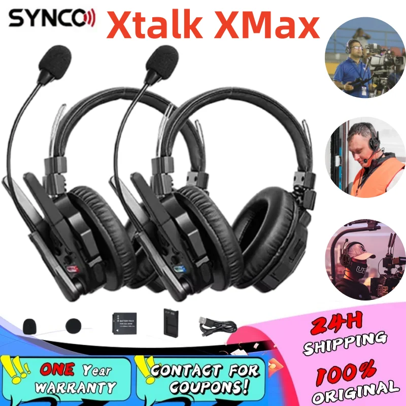 SYNCO Xtalk XMAX X5 X9 X13 Wireless Headset Full-duplex Intercom Communication System for Filmmaking Live performances Teamwork