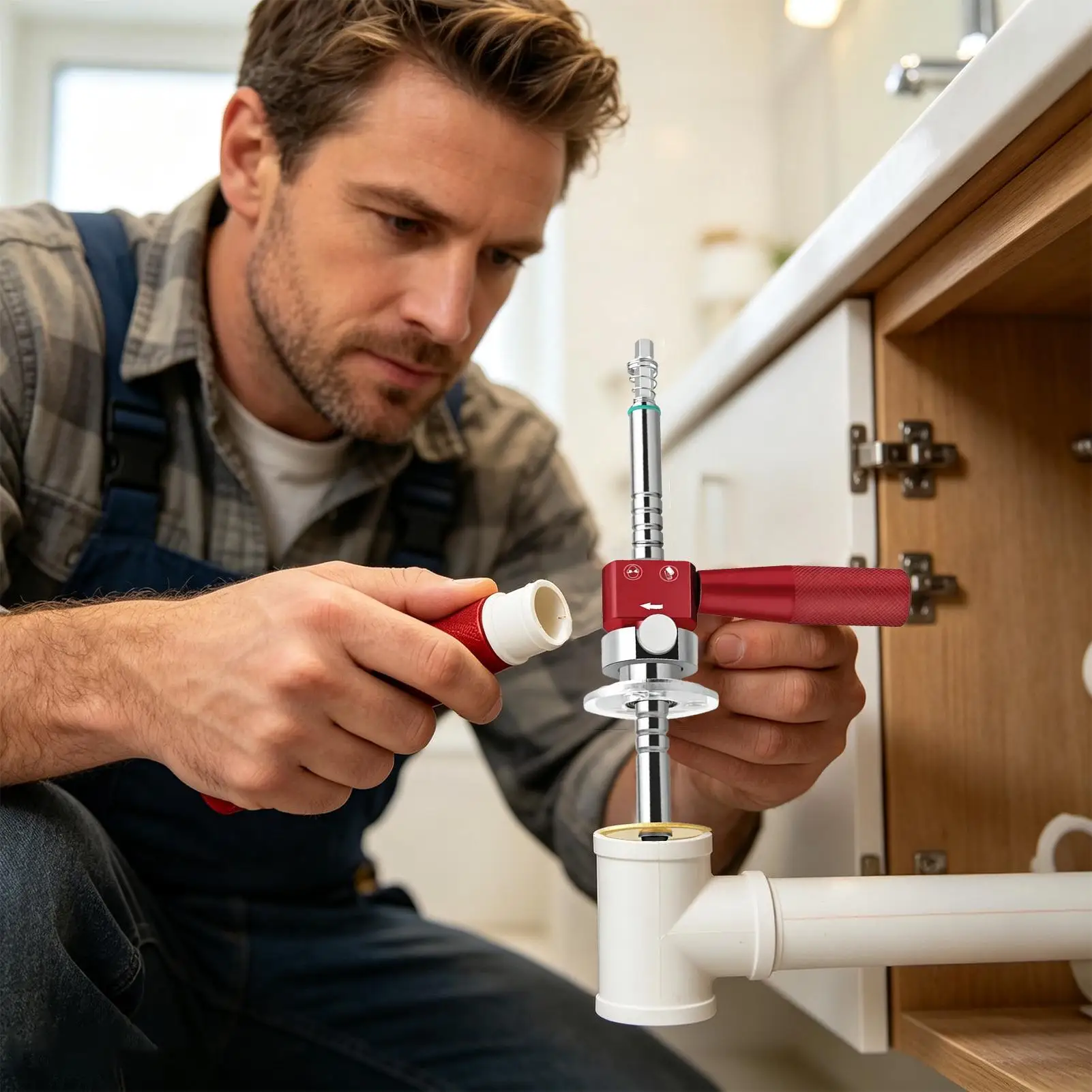 PVC Pipe Cutter Tool Adjustable Depth Smooth Inner Finish Reamer PVC Pipe Inside Cutter For HVAC Exhaust Conduit Air Duct - view 2