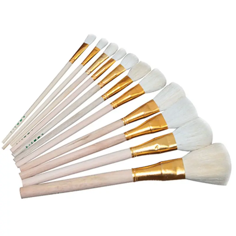 Pottery Tools Wool Brush for Ceramic Glaze/Painting Sweeping Dust Moisturizing And Complementary Color Ceramic Coloring Pen