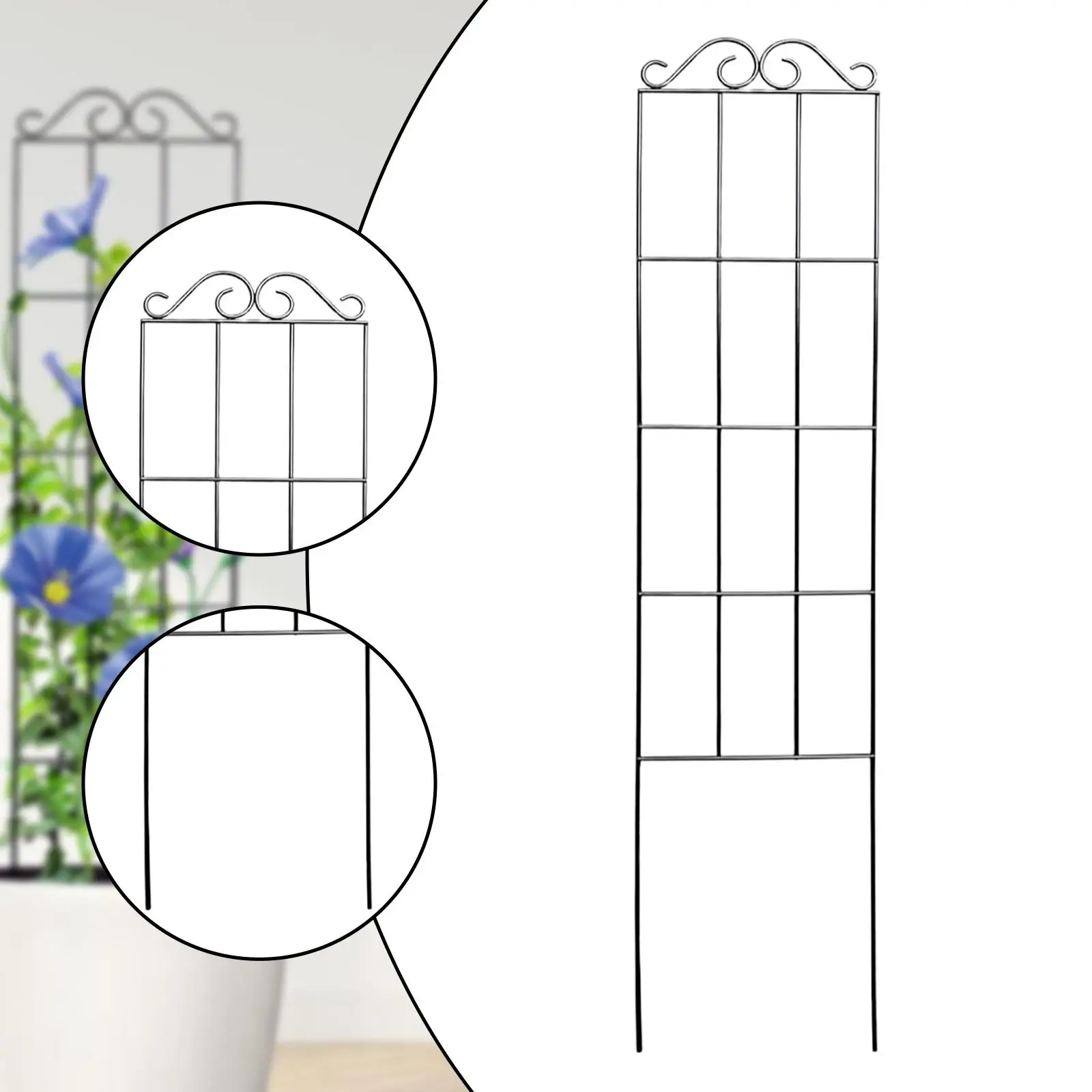 

Garden Trellis for Climbing Plants Heavy Duty Plant Stake Flowers Stand Vine Support for Indoor Outdoor Vegetables Tomatoes Rose