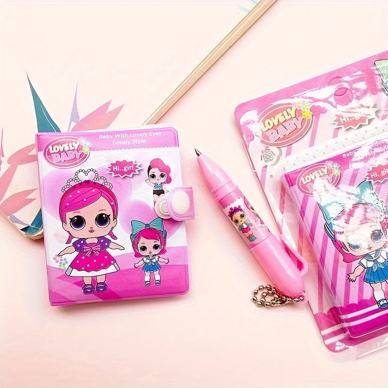 Imagem -04 - Caderno de Boneca Surpresa com Caneta Esferográfica Menina Kawaii Escrevendo Diário para Crianças Escola e Escritório Papelaria Abastecimento Bonito