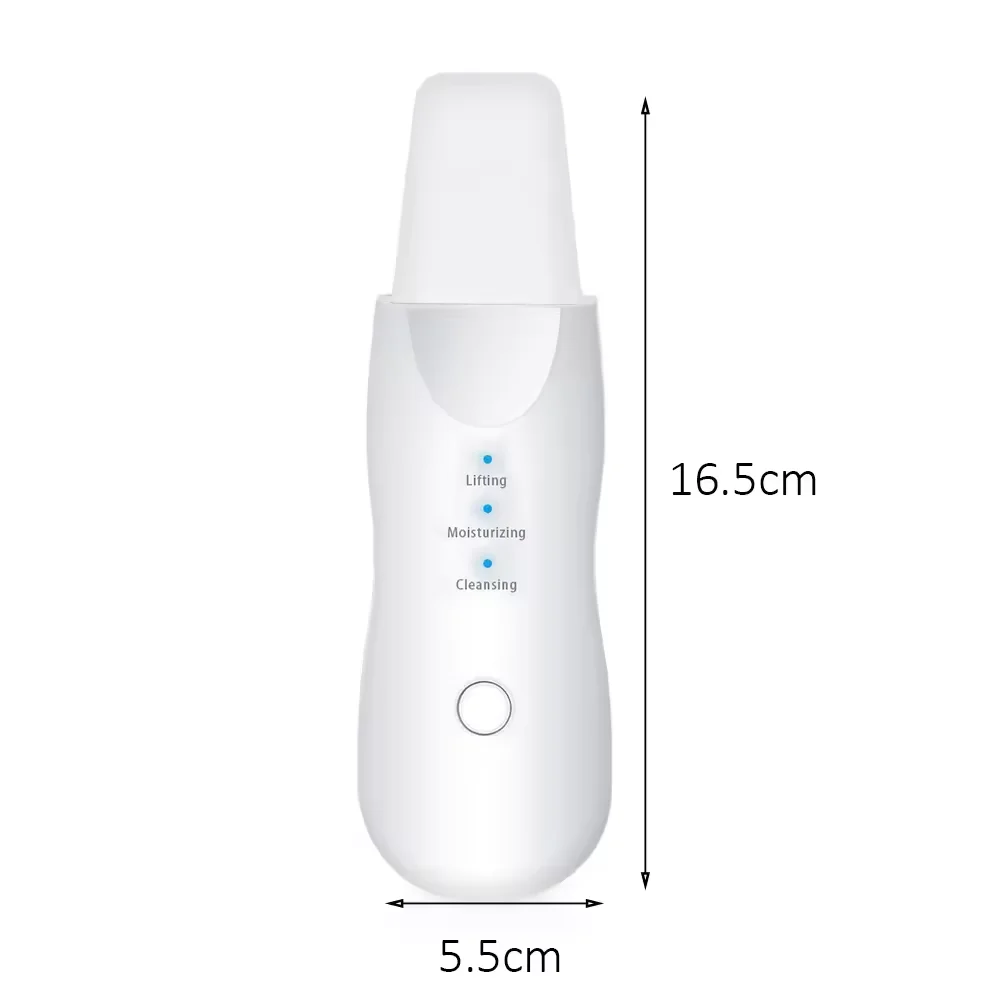 Elektrische Huidschraper Met Ion-Ems-Modus Mee-Eter-Verwijdering Van Gezichtshuidverzorgingstool, Gezichtslift Huidschrobmachine