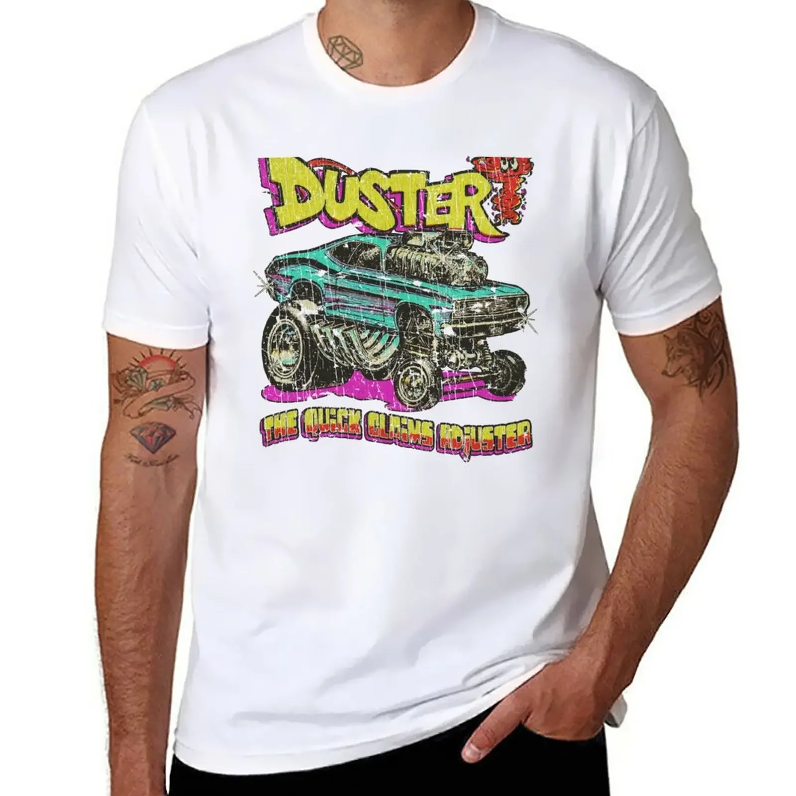 Duster The Quick Claims Adjuster 1971 T-Shirt tops boys whites anime t shirts for men graphic