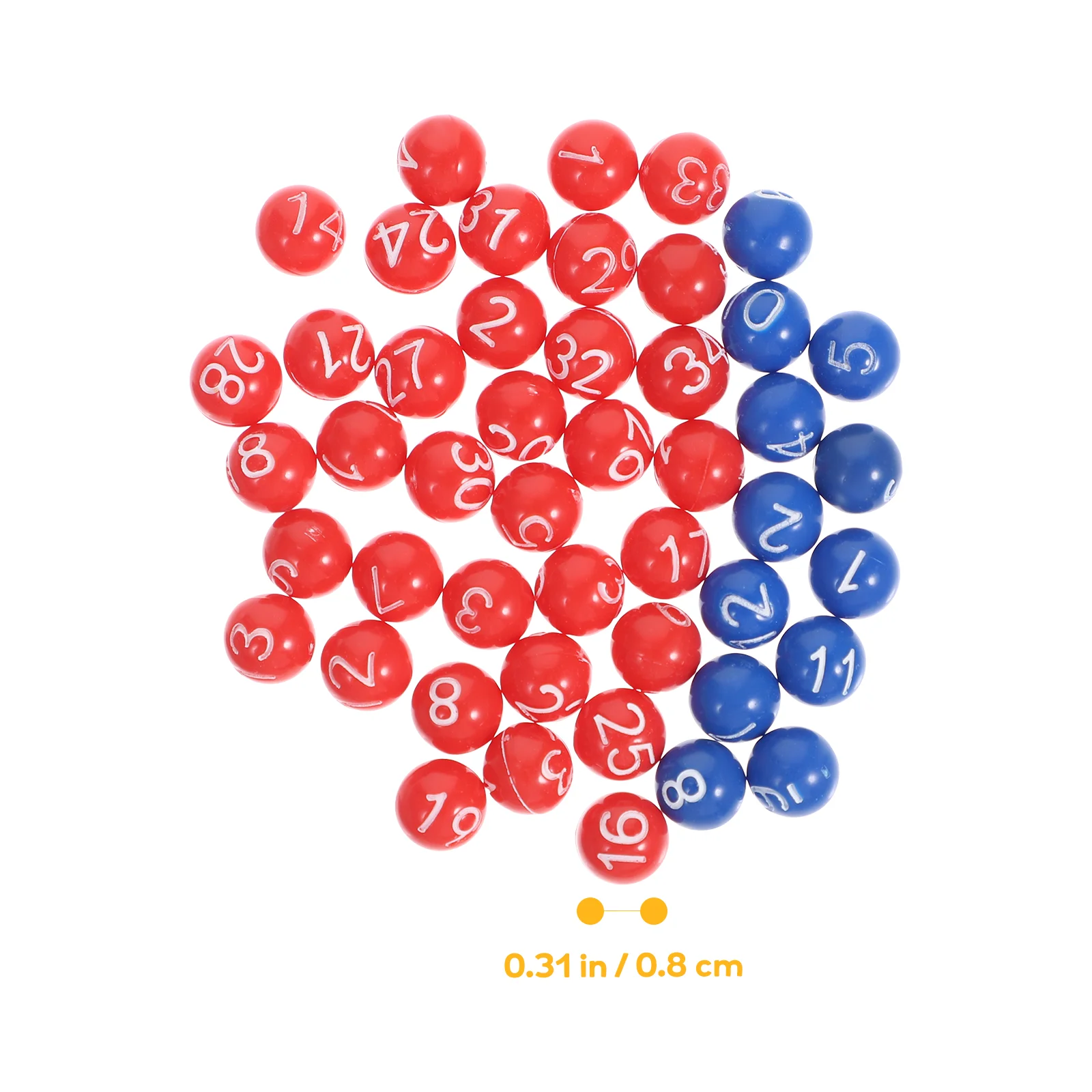 1 Set Colored Festival Multi-functional Party Lottery Balls Party Game Balls Raffle Balls Bingo Balls Props Lottery Balls
