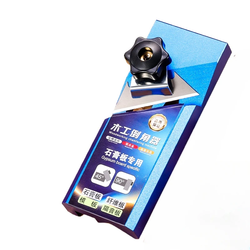 

Aluminum alloy v-type chamfer right angle 45 degrees hypotenuse planer trimming knife woodworking dual-purpose chamfer