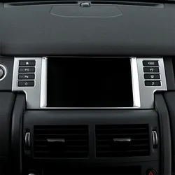 For Land Rover Discovery Sport 2015 2016 2017 2018 2019 ABS Silver/Black Car Navigation Frame Cover Trim Sticker Car Accessories