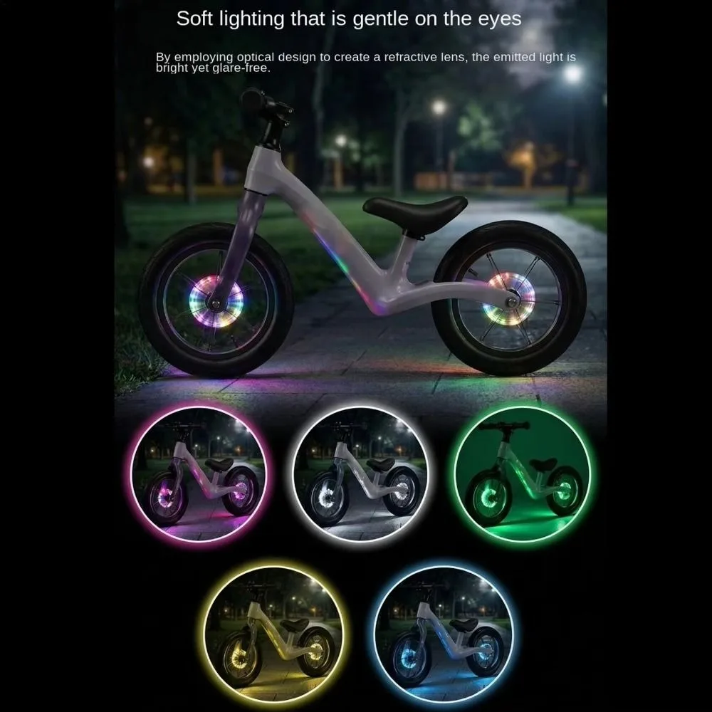 Waterproof Bike Wheel Light USB Rechargeable RGB Colorful Rechargeable LED Light Bright Split Hub Design Bicycle Spoke Light