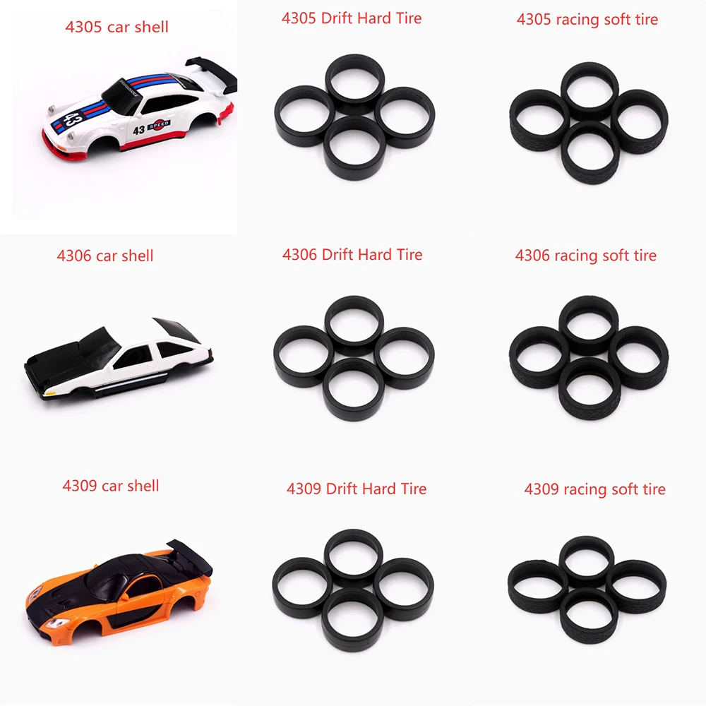 4305 4306 4309 1:43 Części zamienne do samochodów RC Akcesoria Opony do driftu / Opony wyścigowe / Karoseria