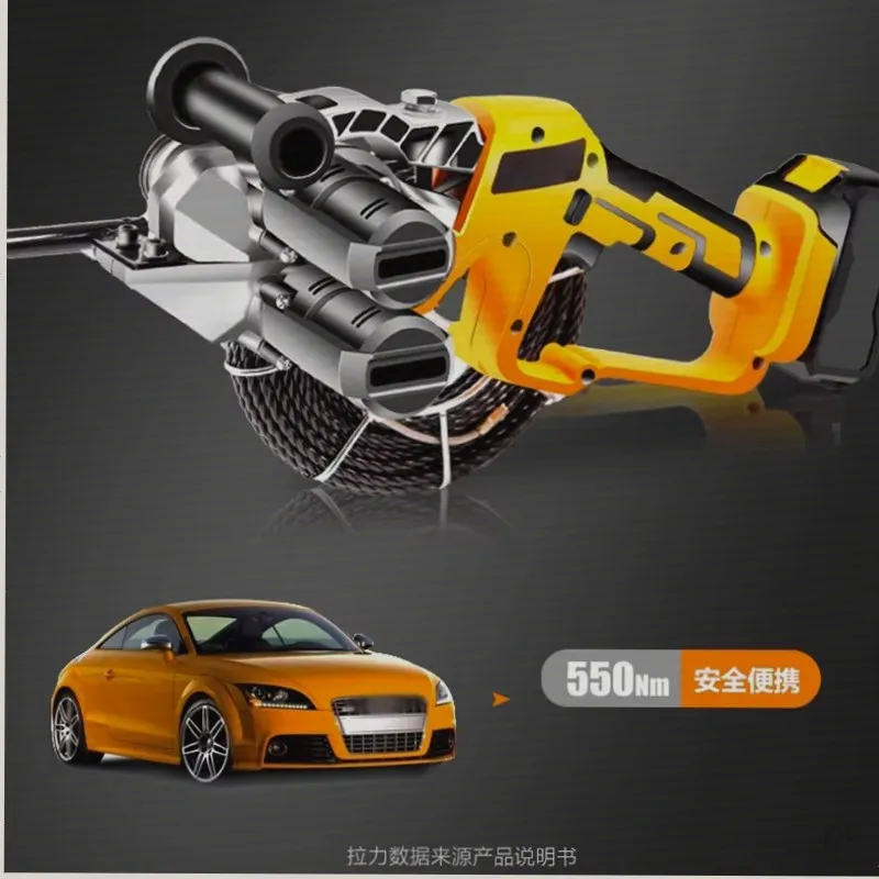 NFLithium Battery Electric Thread Machine Automatic Pull Wire Stringing Machine Cable Push Puller Tools Wall Threading Machine