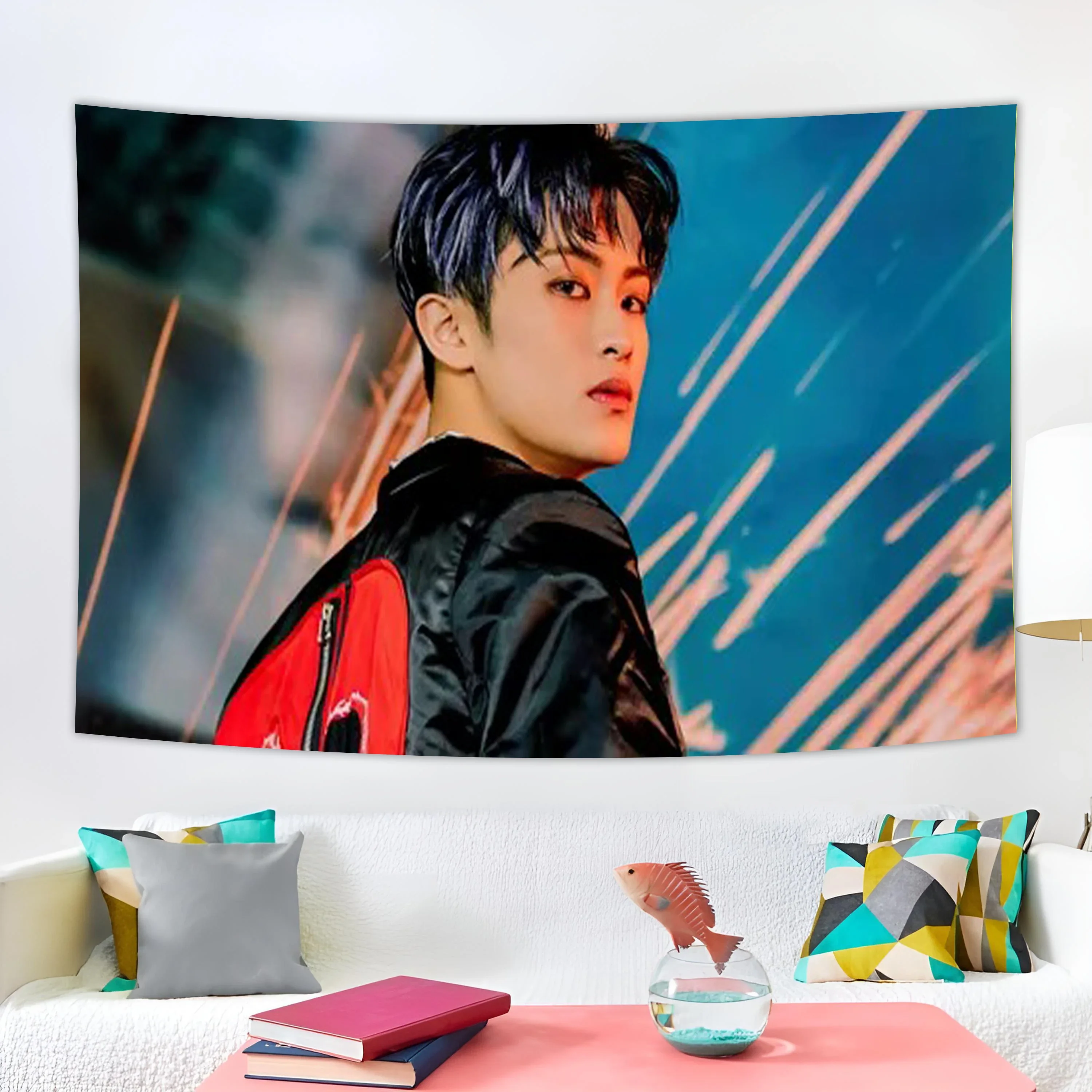 Handsome Korean-Canadian Singer Tapestry Wall Hanging Decor for Bedroom Living Room Dorm  Boho Home Decor