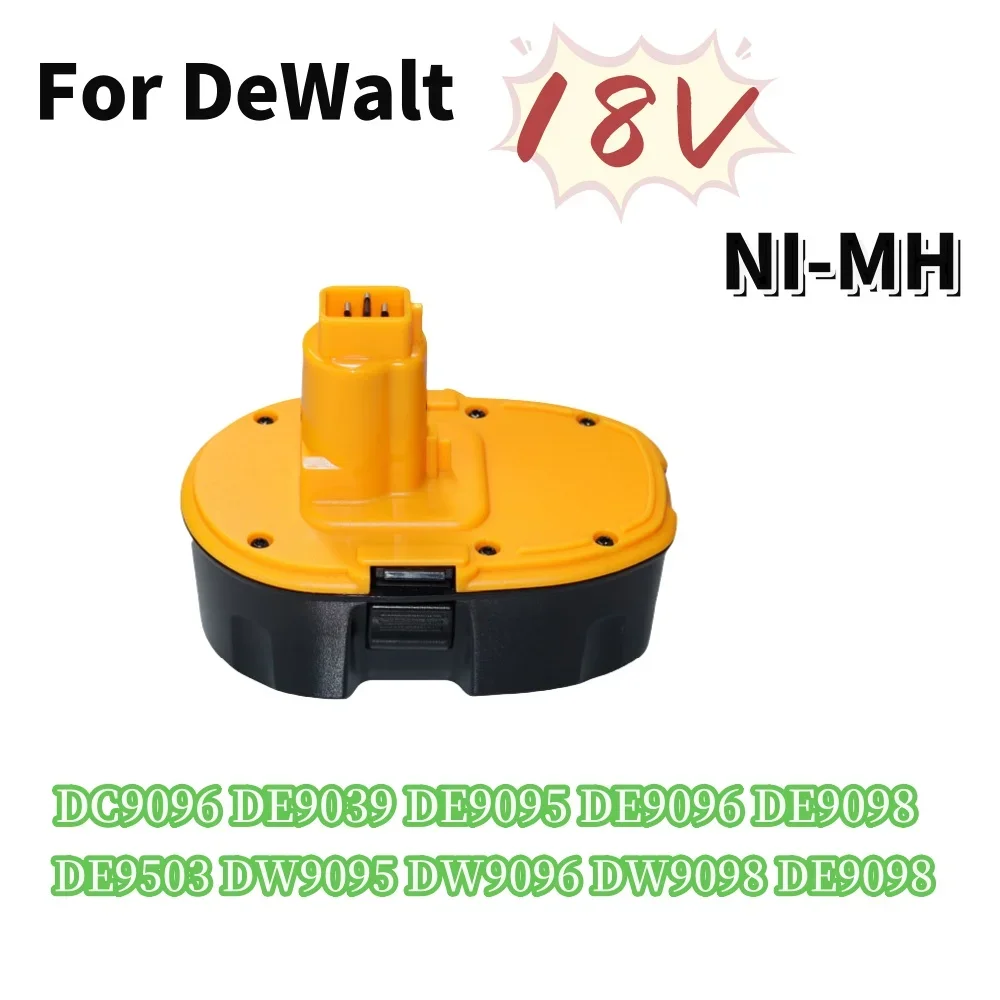 DC9096 18V 12800mAh Ni-MH Power Tool for Dewalt DC9096 DE9039 DE9095 DW9098 DE9503 DW9096 Replacement Battery