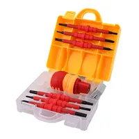 14 In 1 Magnetic Screwdrivers Set Insulated Ratchet Screwdriver Slotted Corss Screw Driver Bits For Electricians Repair Tool ﻿