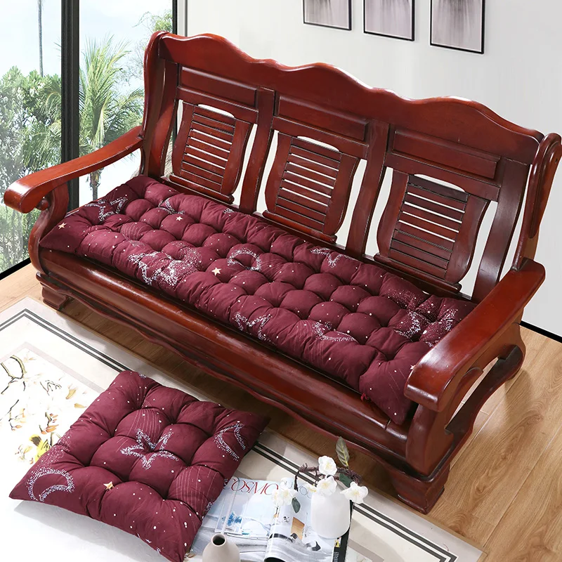 Indoor Thick Bench Seat Cushion Long Tatami Style Sofa Decorative Chair Backrest Pad Comfortable Soft Furniture Decor
