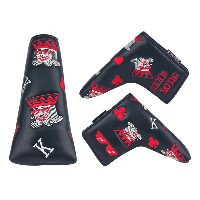 

2025 Closure GOLF Putter Head Cover Spade Pattern L-shaped Putter Cover Lining