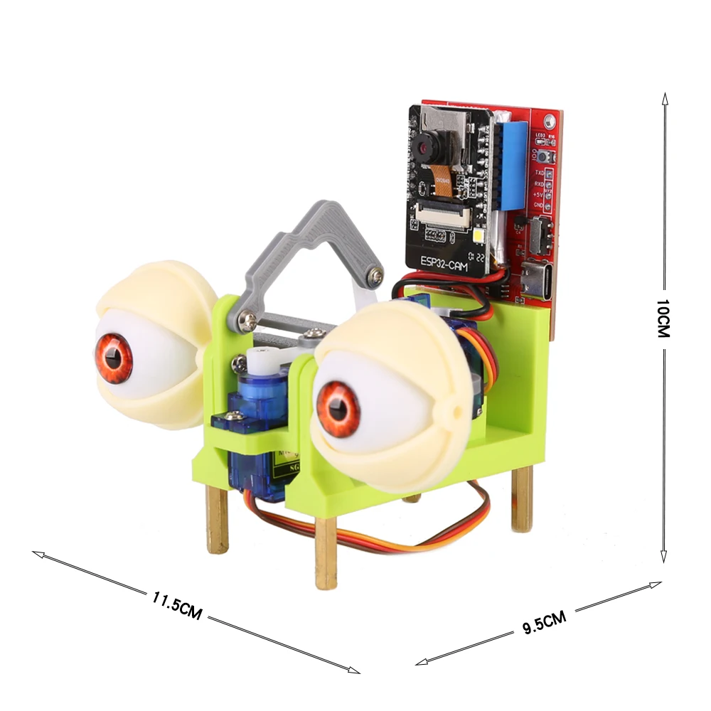 ESP32CAM Development Board Open Source Visual Recognition Face Tracking Servo Bionic Eyes Follow Face