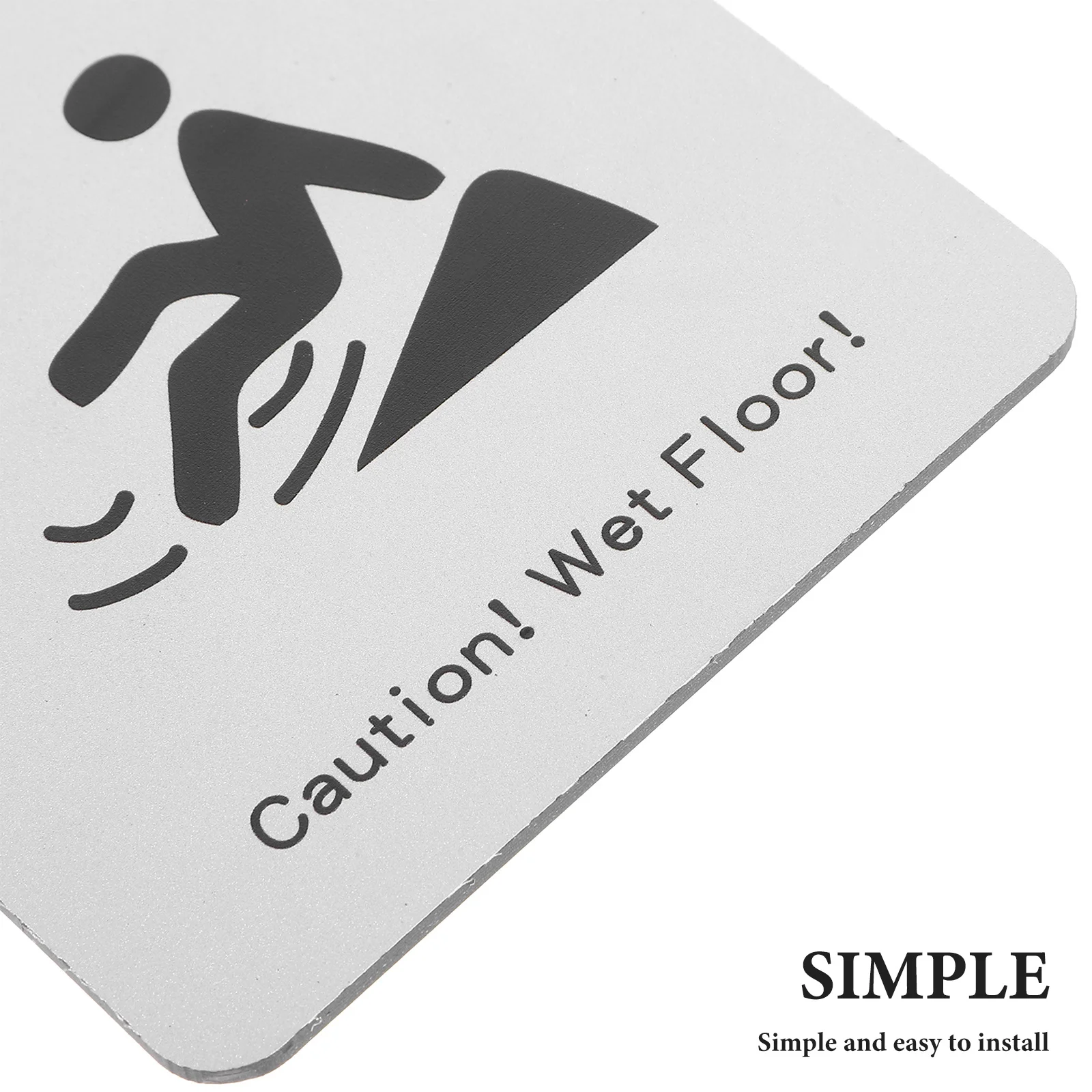 علامة تحذير سلامة الأرضية الزلقة مقاومة للماء لوحة تحذير للأرضيات المبللة للحمام والمدرسة وإشعار تنبيه قابل لإعادة الاستخدام