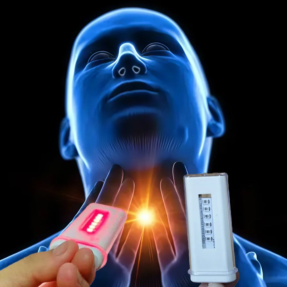 

Sore Throat and Mouth Pain Relief Device Red Light LLLT Therapy for Canker Sores Professional Treatment