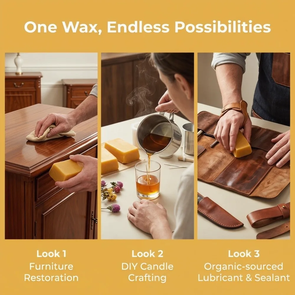 Pure Nature Wax Beeswax Yellow Blocks Yellow Beeswax Polish Beeswax Furniture Polishing