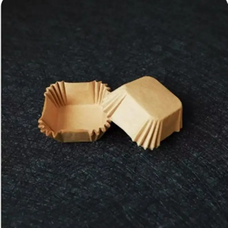 Pack of 100/250 Oil-Proof Xue Meiniang Paper Tray, 45/50/55/62mm Medium Square Brownie Paper Liner for Mooncakes