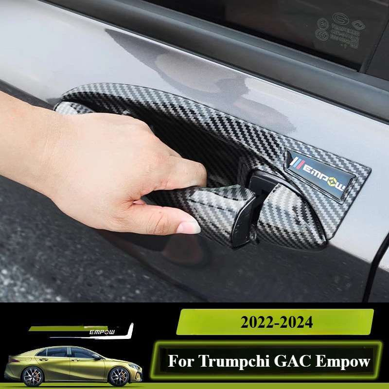 

For Trumpchi GAC Empow R 2022-2024 Car Door Bowl Handle Sticker Exterior Door Handle Scratch Protection Cover Auto Accessories