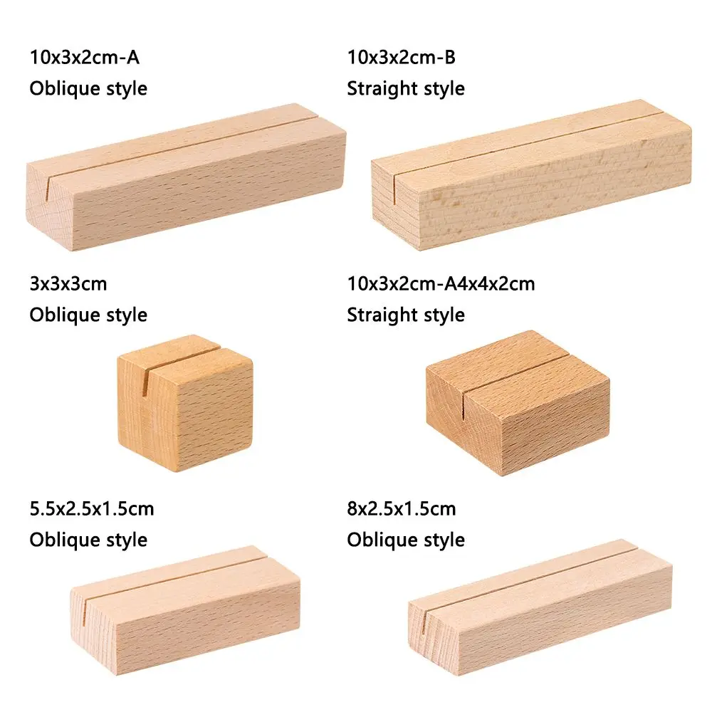 โรแมนติกไม้เดสก์ท็อปตกแต่งกระดาษ CLAMP อุปกรณ์จัดงานแต่งงานรูปภาพคลิปตารางผู้ถือ Clamps Stand Place Card