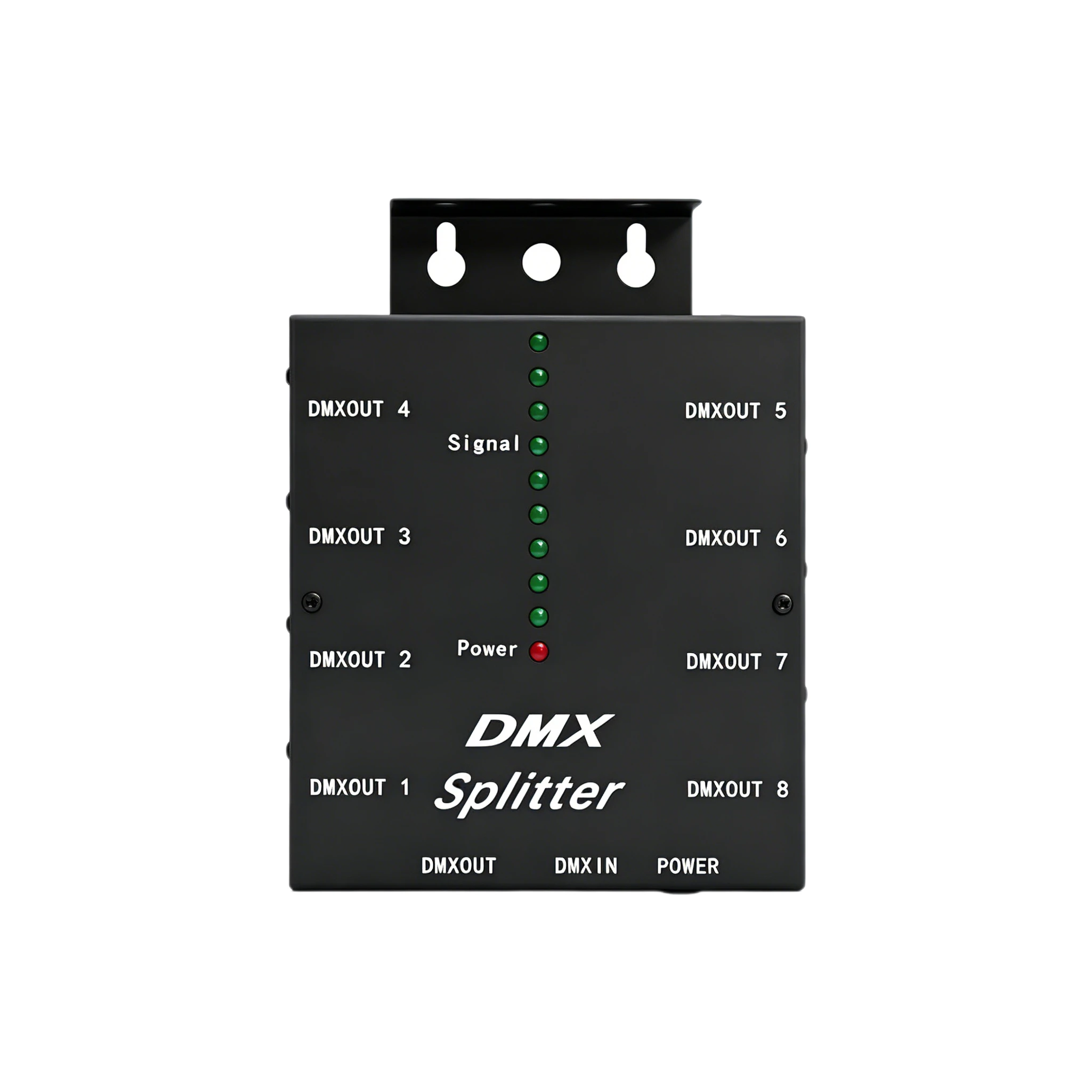 8 Way DMX Splitter Ports Channels Amplifier for DJ Disco Wedding Stage Lighting Effect Distribution 3Pin Optical For DMX Signal