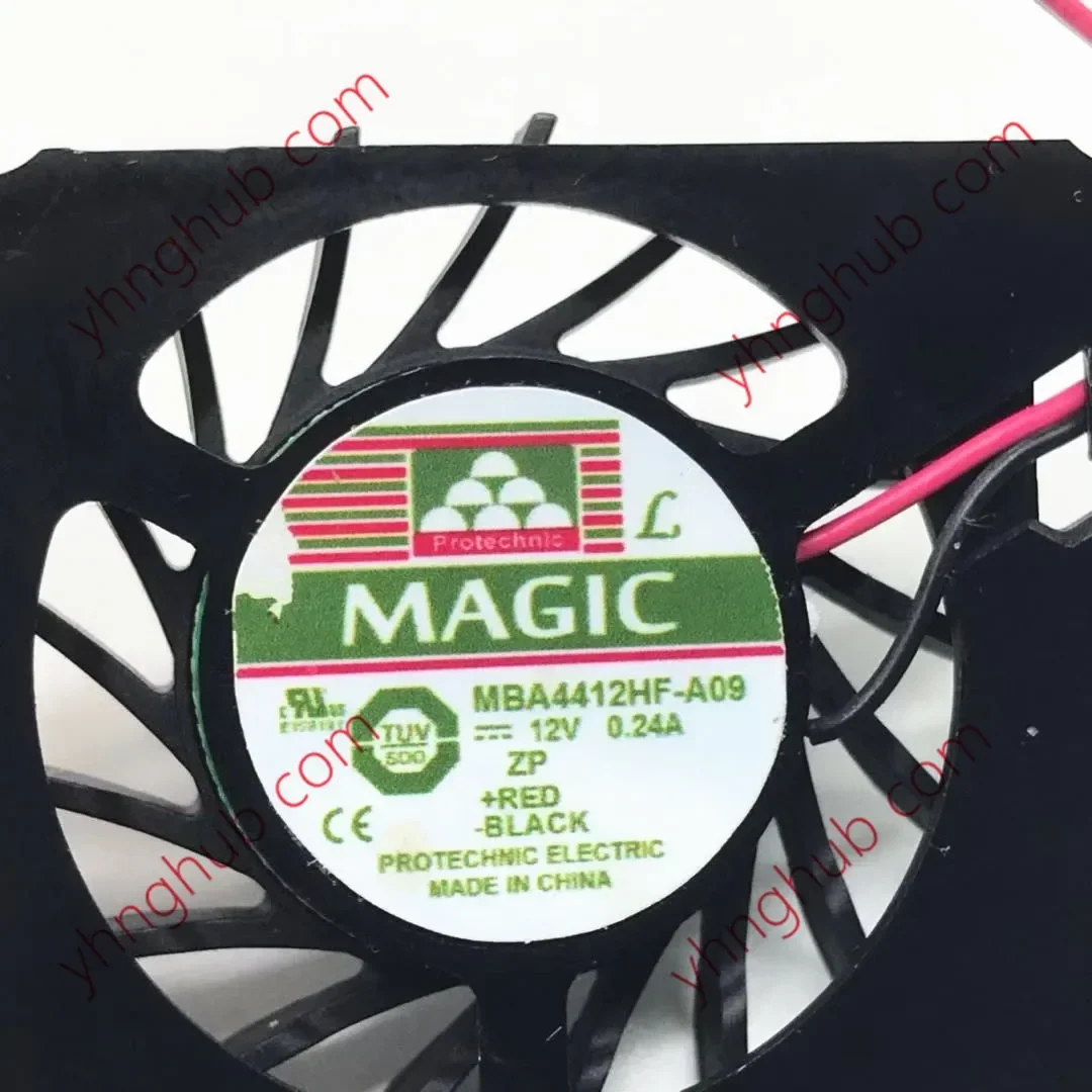 Ventilateur de refroidissement sans cadre de serveur de la MBA4412HF-A09 magique 12V 0.24A 2-Wire