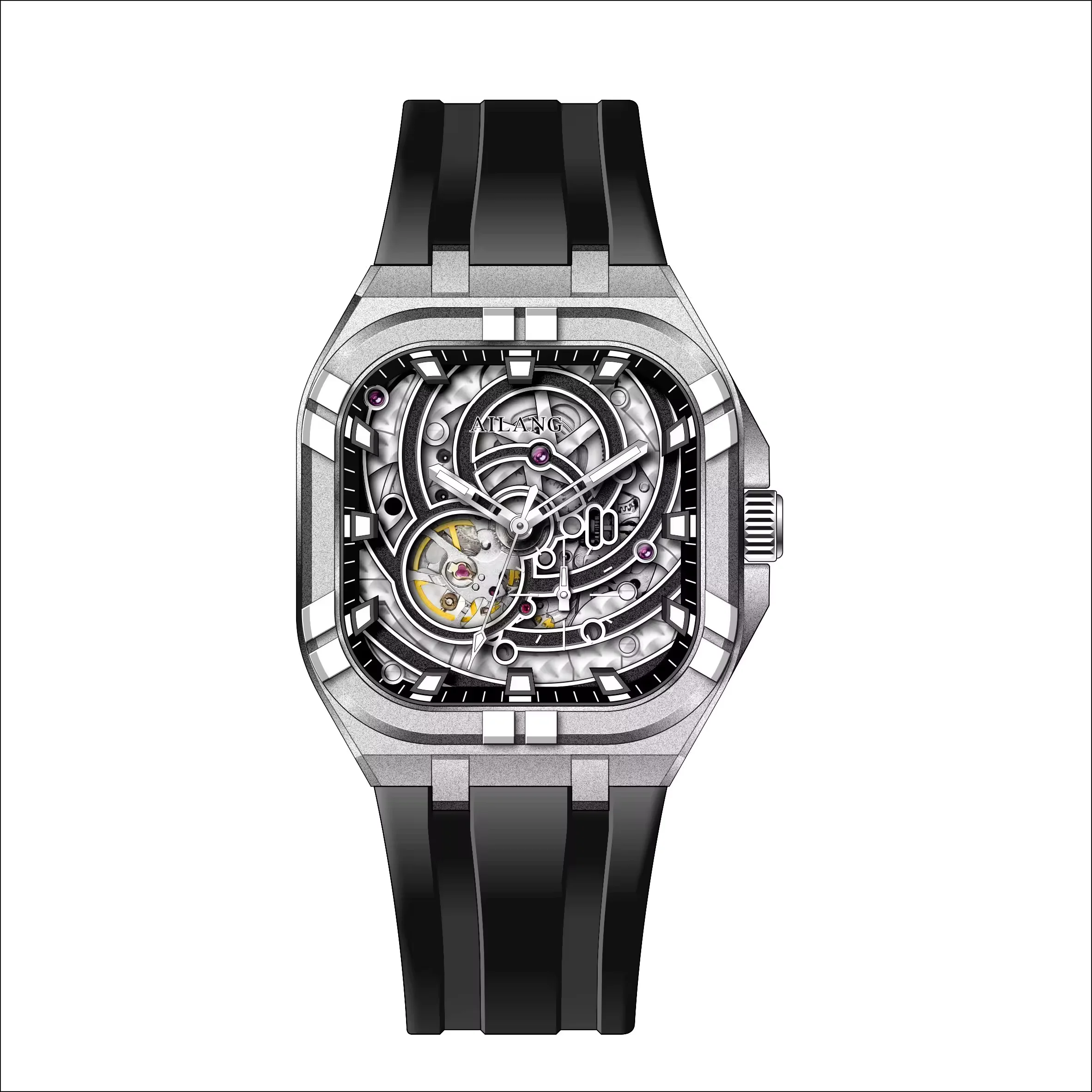 Skeleton Mechanical Watch - High Quality Newest Customized 2026 AILANG