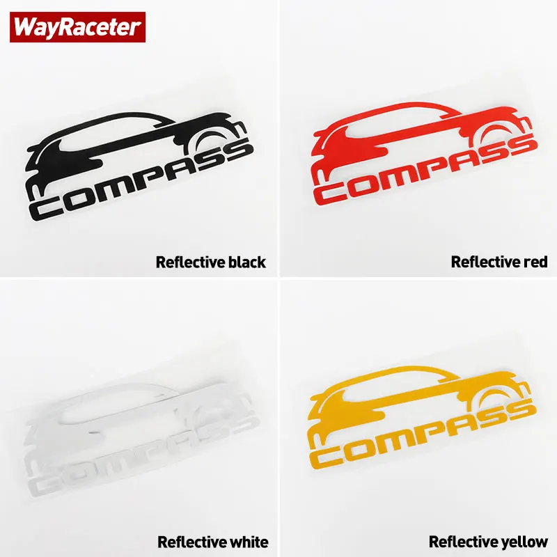 2 Pcs Car Window Sticker Side Fender Bumper Trunk Body Graphics Vinyl Decal For Jeep Compass Accessories