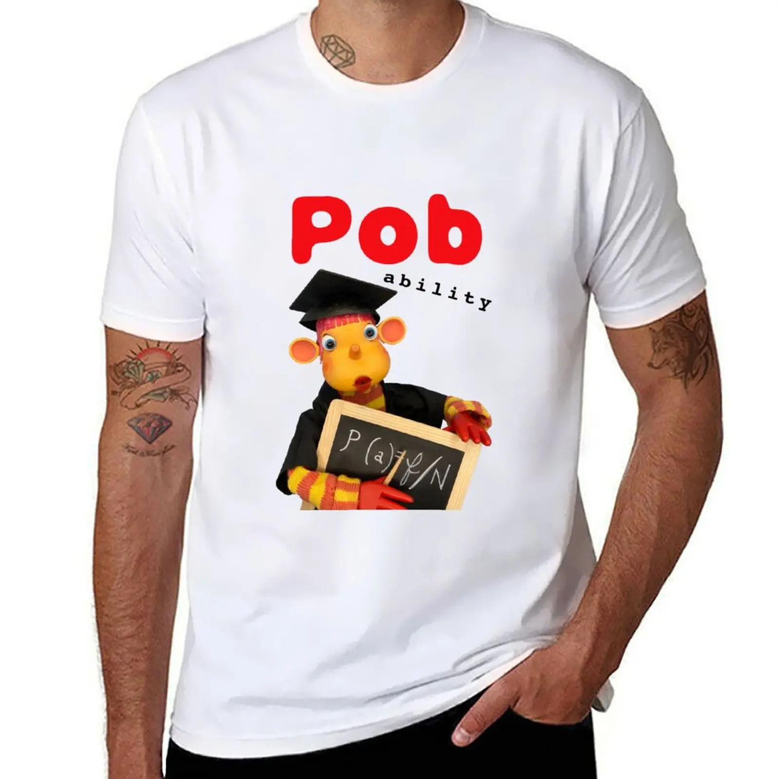 

PobAbility T-Shirt t shirts for man graphic tees man t shirt cotton t shirts for man graphic funny T-shirt