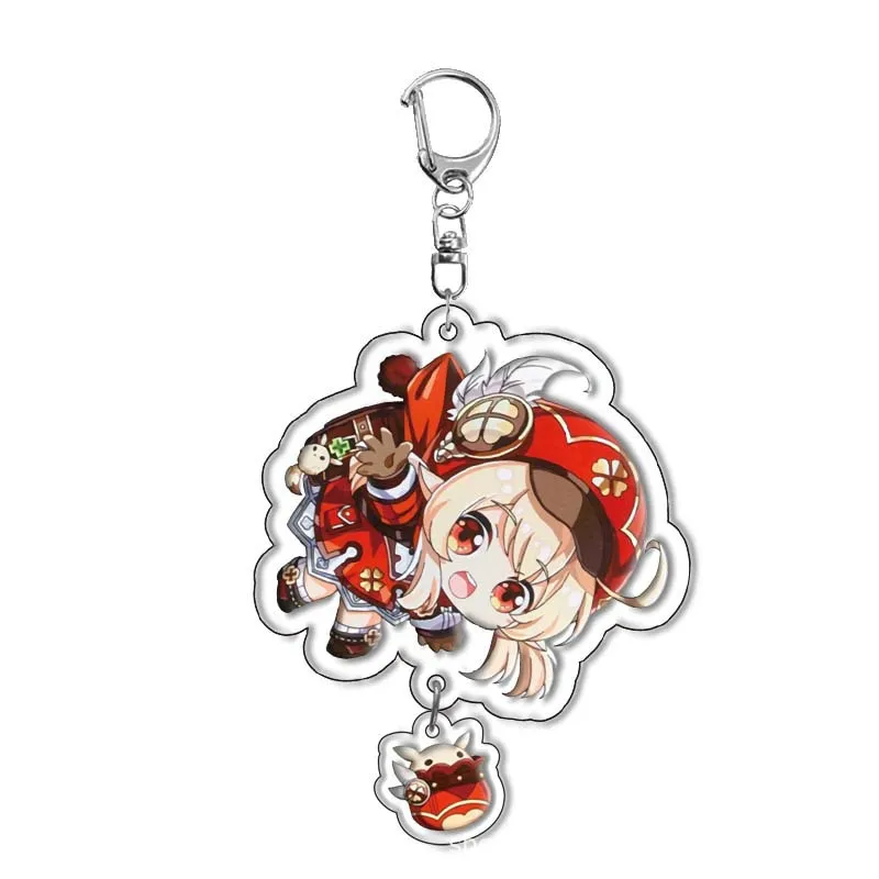 Anime Schlüsselanhänger Genshin Impact Raiden Shogun Yae Miko Nahida Cartoon Acryl Tasche Schlüsselanhänger Anhänger Zubehör – Detail 6