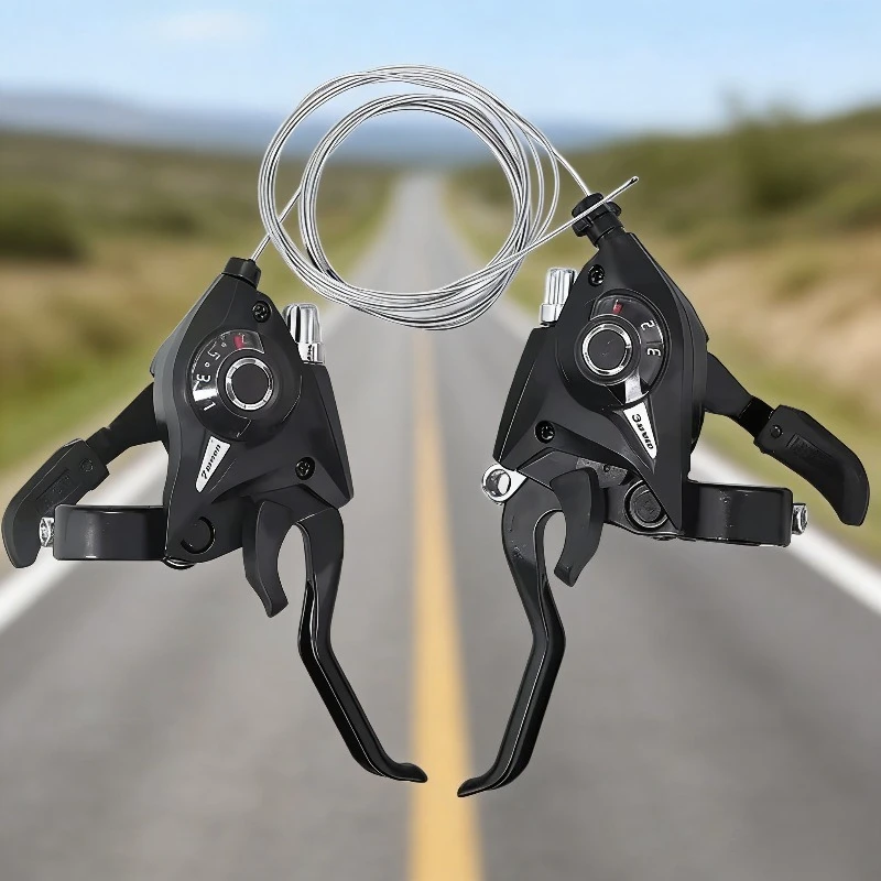 Mountain Bike Aluminum Alloy Integrated Digital Transmission 21 Speed Speed Speed Control Brake Handle Brake Riding Equipment