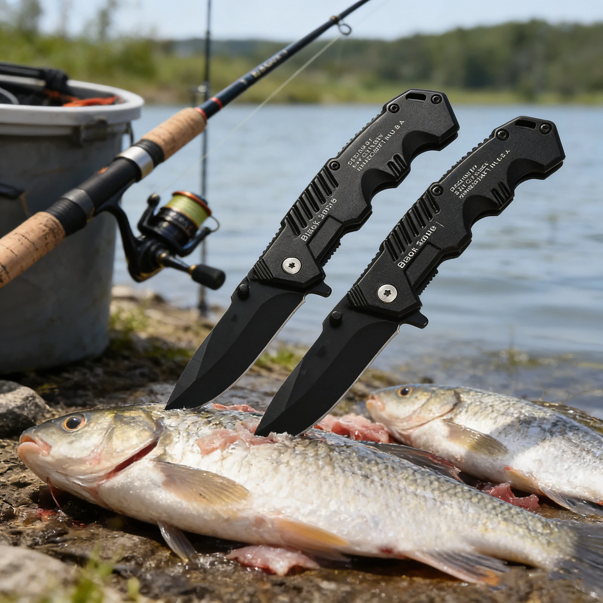 סכין הישרדות מתקפלת רב תכליתית ניידת עם סכין כיס חדה המתאימה לקמפינג בחוץ והישרדות בטבע