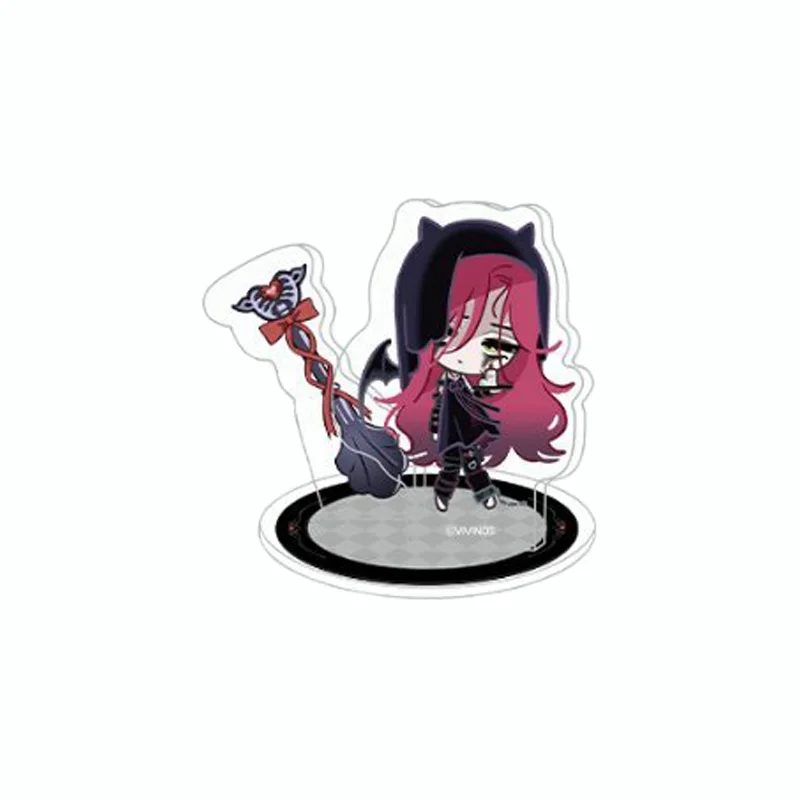 Anime Alien Stage Ivan Q-style Design of Angels and Demons Acrylic Stand Model Plate Keychains Desk Decorations Festivals Gifts