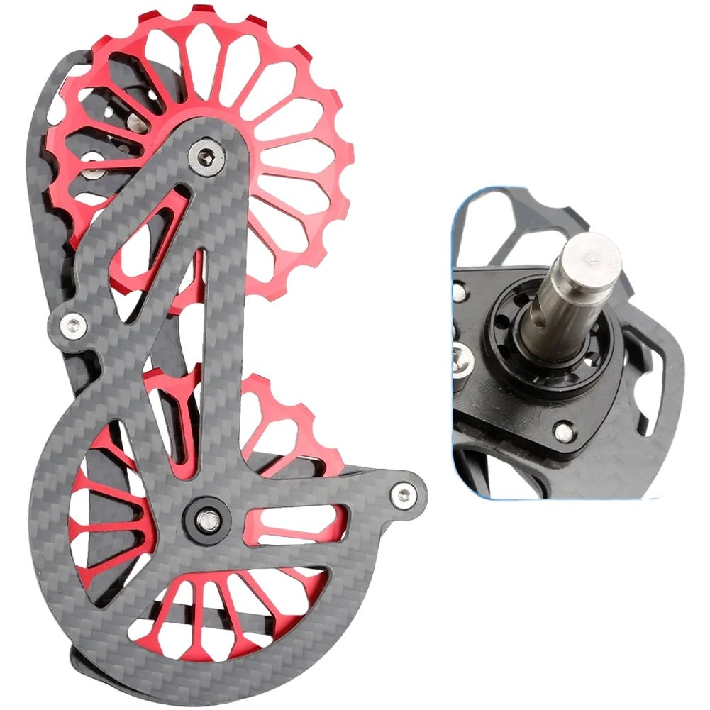 Carbon Fiber Rear Derailleur Pulley Wheel Ultralight CNC Machined For R8000 5700 4600 4700 Road Bike Cycling Components Parts
