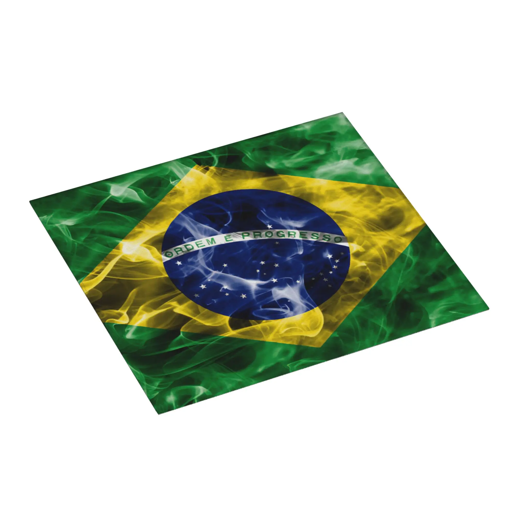Brazil Flag Brazilian Flag Drying Mat For Kitchen Waterproof Non‑Slip Oil Proof Reusable  Bathroom Countertop Protector Mat