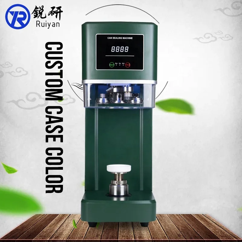 Machine  Non-rotary Can Sealing Machine  for Juice Soft Drink Beverage PET Bottle Aluminium Can Sealer