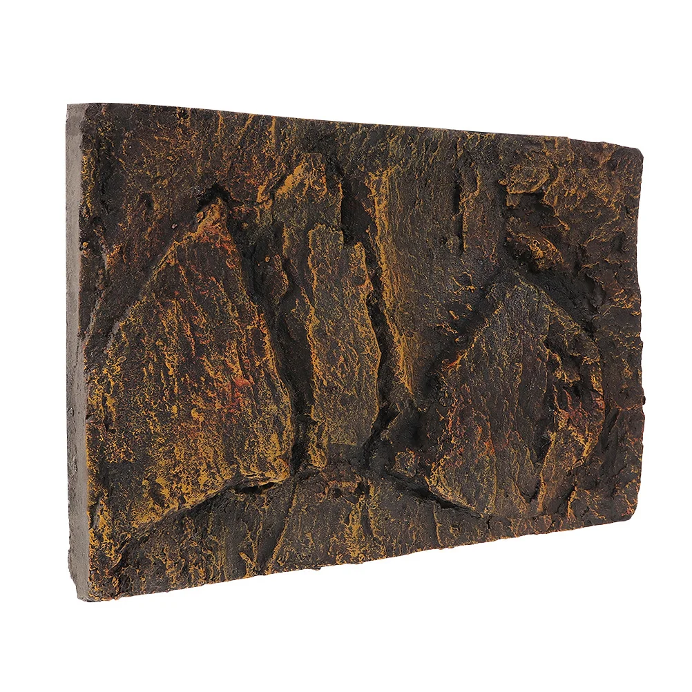 

45x30cm Realistic Rock Aquarium Background 3D Reptile Terrarium Decor Stone Habitat Board for Turtle Tank Accessories