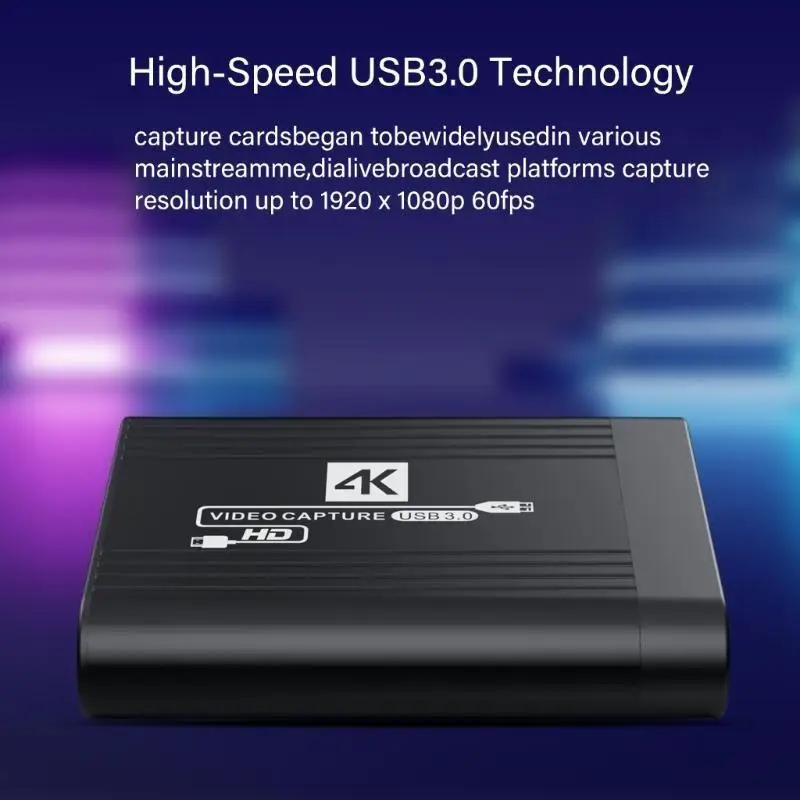 

652F USB 4K 1080p CAPTER CAPTREACTER, включающая видеозапись и потоковую передачу видео 1920x1080p на различных устройствах