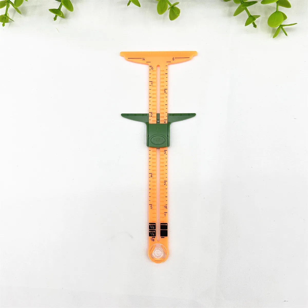 5-IN-1 Sewing Seam Ruler Measuring Gauge, Aluminum & Plastic