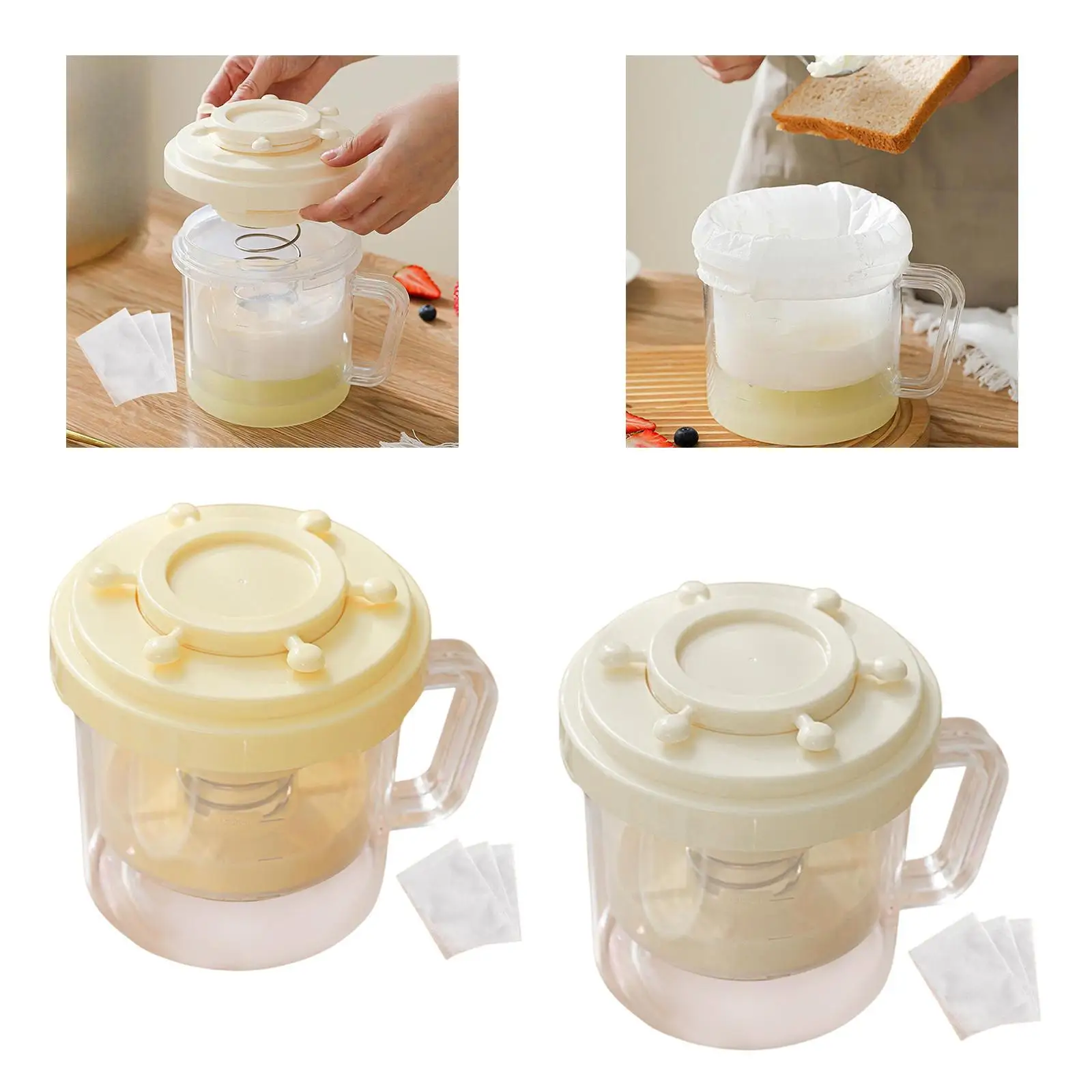 요구르트 여과기 주방 액세서리 두꺼운 크리미 요구르트 가정용 캐비닛 홈메이드