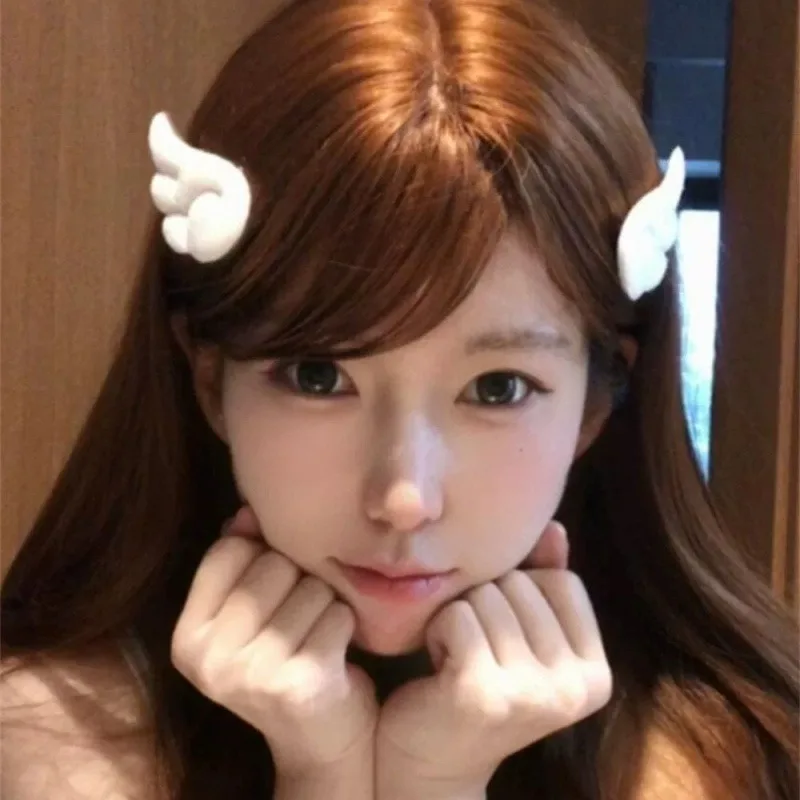 Feen-Engelsflügel-Haarspange, Y2K, weiße Haarnadel für Mädchen und Frauen, niedliche Cosplay-Haarspangen für Frauen, Haarspange, Party-Haar-Accessoire