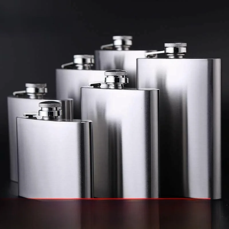 

New 2 OZ Stainl Steel Hip Flask ket Whiskey Bottle Portable Alcohol Dispenser Cact Beverage Container