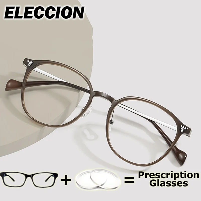 ELECCION وصفة طبية قصر النظر الشيخوخي قصر النظر نظارات للقراءة إطار النساء الرجال مرنة النظارات البصرية متعددة البؤر