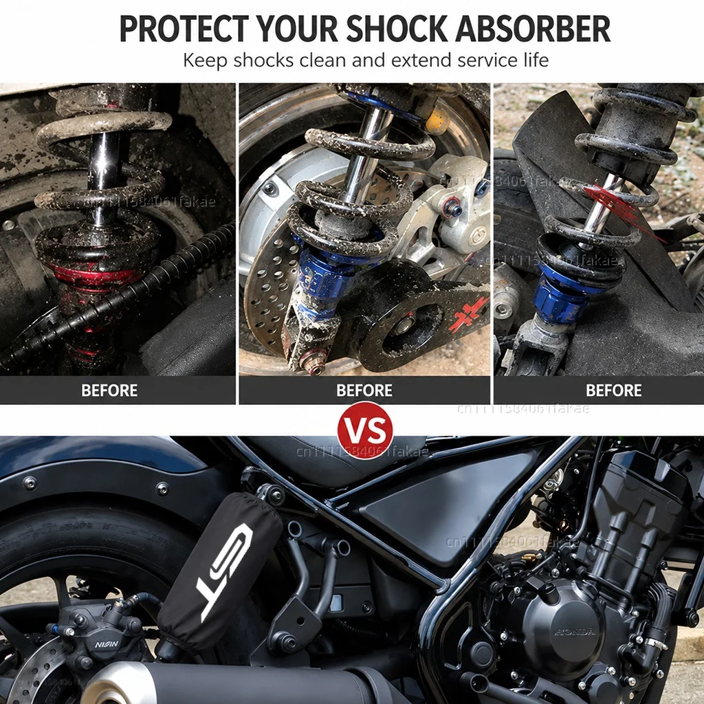 For SUZUKI GSX-S1000GT GSXSGT GSXS-GT GSXS1000GT GSX-S Motorcycle Rear Shock Absorber Protector Cover 270mm 350mm Suspension view 3