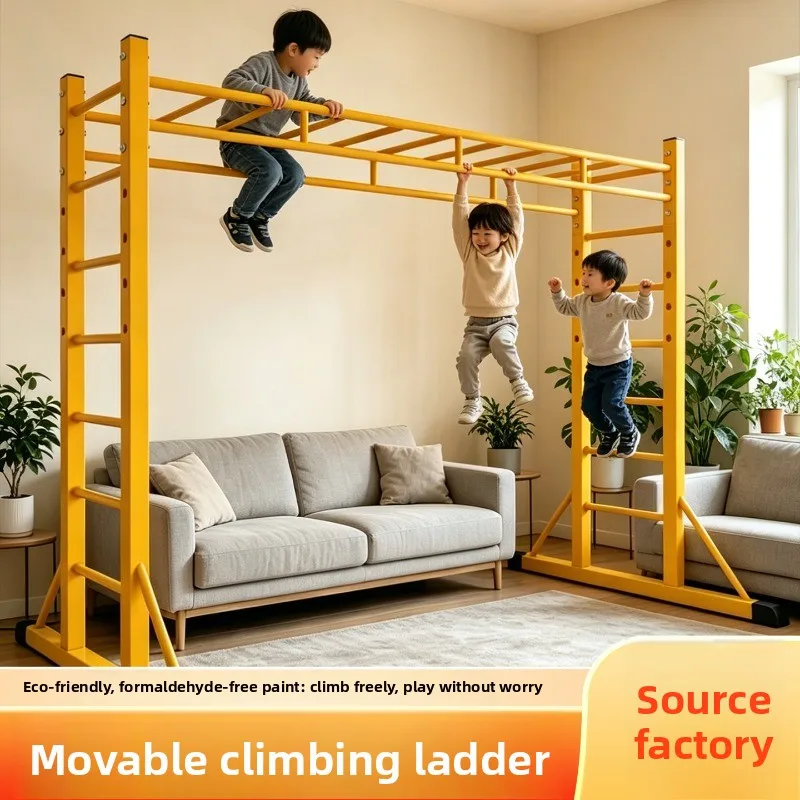 Ladder Climbing Frame Indoor Children's Fitness Outdoor Adult Fitness Training Pull-up Exercise Family Movable