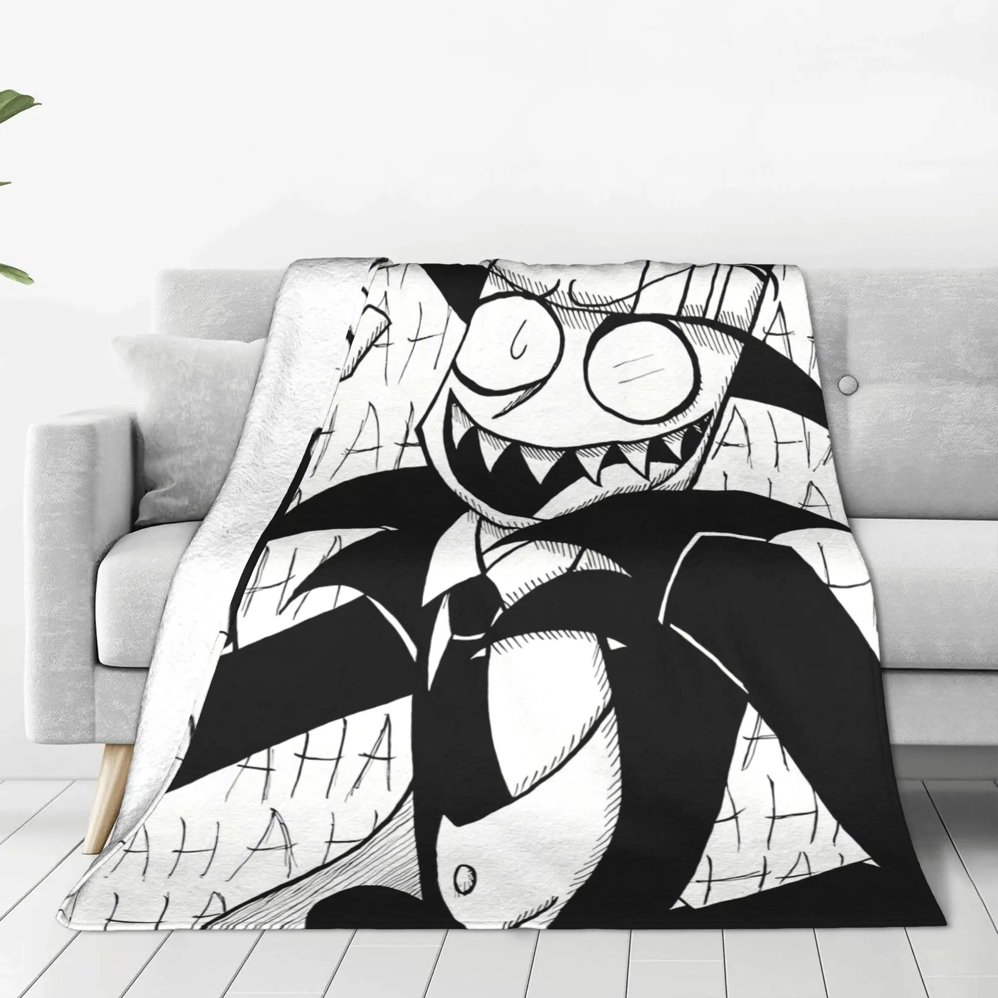 1PC Home Cutecore Black Hat   Evil Villainous Blanket Super Cosy Plush Home Living Room Sofa Halloween