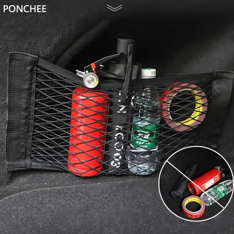 

For Lynk&Co 01 2021-2025 Velcro Net Bag Car Trunk Storage and Storage Fixed Net Automobile Modification Supplies Convenient