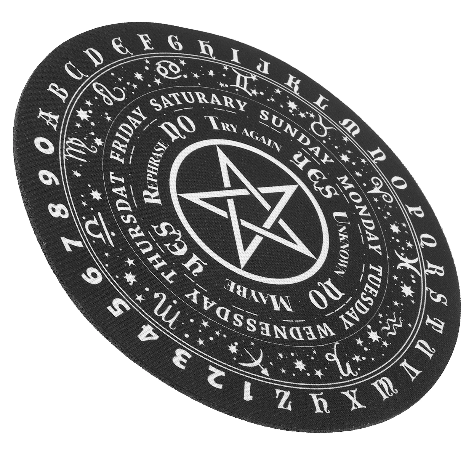 

Pentagram Mouse Pad Desktop Divination Board Rubber Mat Pendulum Decoration Ornament